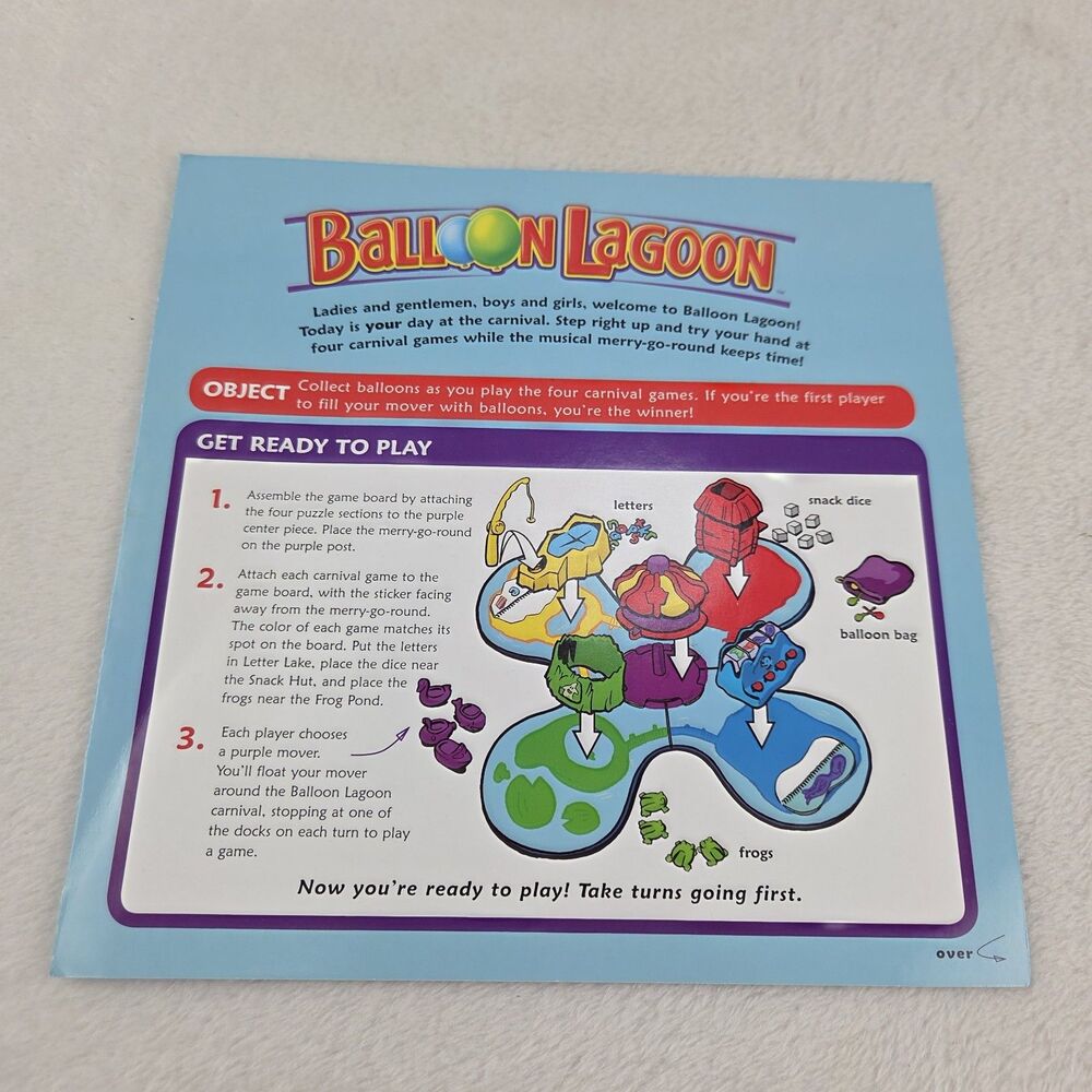 Cranium Balloon Lagoon Kids Board Game Complete Tested Carnival Style 2004 - Picture 4 of 16